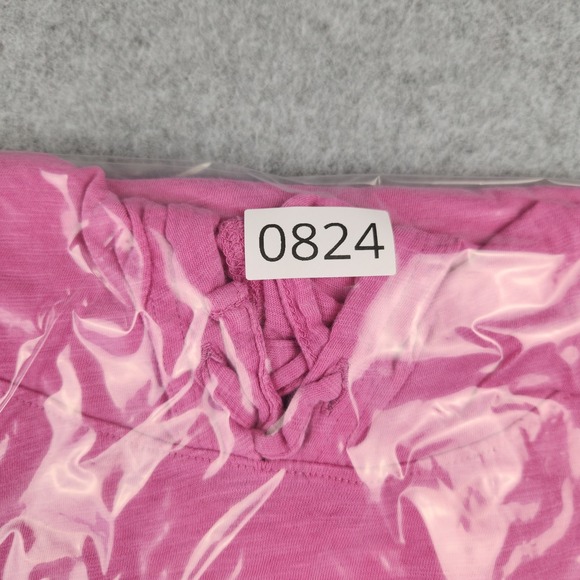 Vineyard Vines Hoodie Womens XL Pink Whale Logo Long Sleeve Slub Cotton T-Shirt - Picture 7 of 7